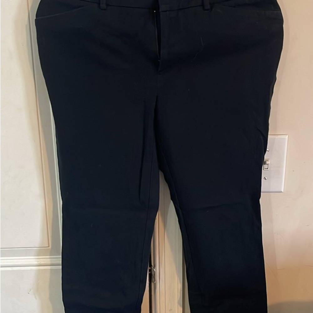 Men's Black Slim Dress Pants - Classic Work Trousers